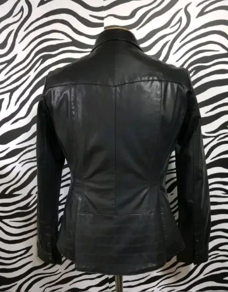 55)코발트 바이 가죽 크리스한 자켓--2