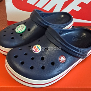 크록스 정품 245 크록밴드 지비츠포함