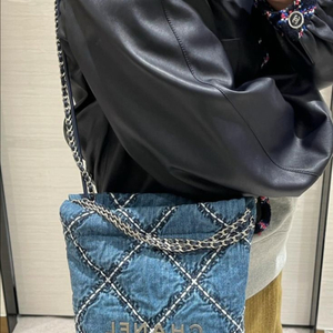 샤넬22백 미니 데님백