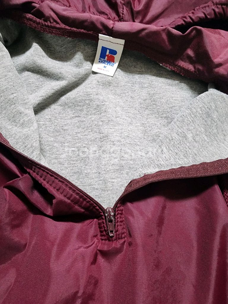 빈티지 USA 90s 러셀 하프집업 후디자켓--14