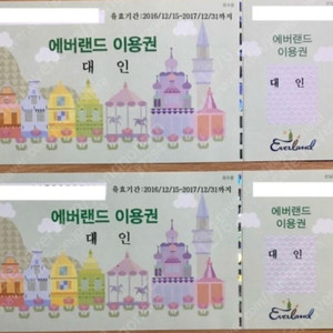 에버랜드 종일권 (성인) 2장 (~7.30)