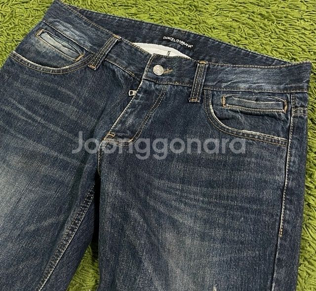 돌체앤가바나 금장 청바지 데님청바지 데님팬츠 34인치--1