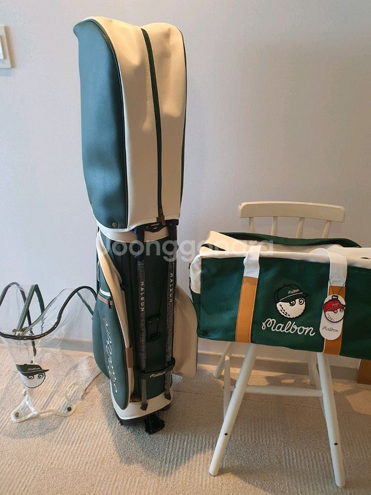 말본골프백 캐디백 보스턴백 세트 버킷 그린--3