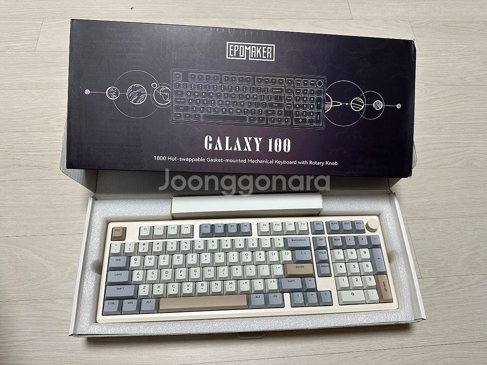 에포메이커 갤럭시100 한백옥축 키보드 한글--0