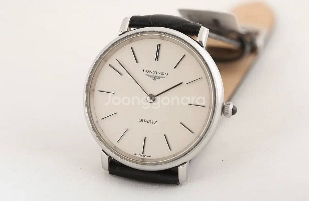 스위스 론진 Longines실버다이얼쿼츠 Cal.730--4