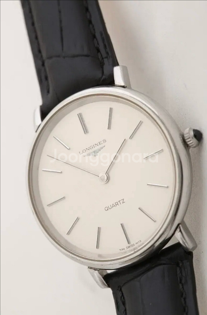 스위스 론진 Longines실버다이얼쿼츠 Cal.730--2