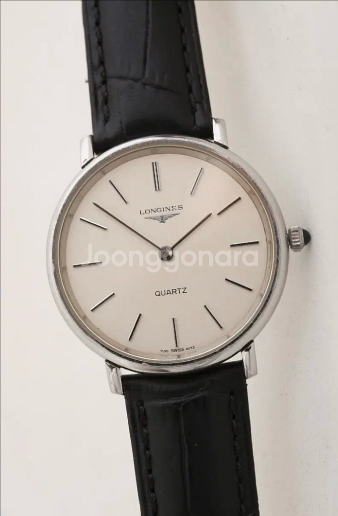 스위스 론진 Longines실버다이얼쿼츠 Cal.730--1