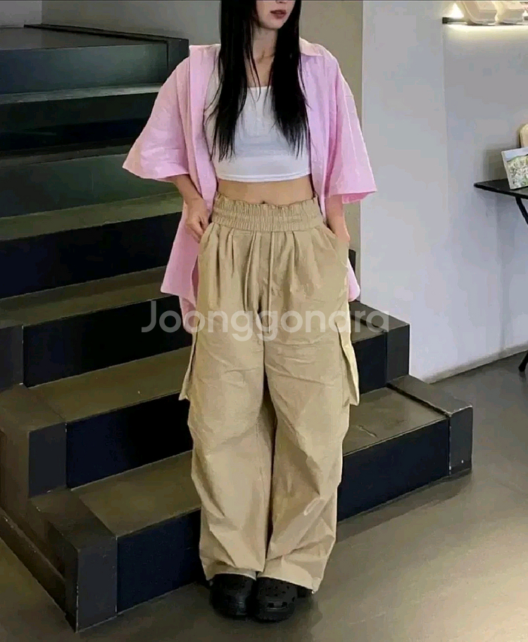 노드유 오버사이즈 옥스포드 셔츠 S--3