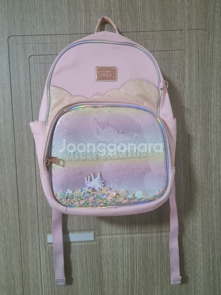 뉴발란스키즈 아동 8-10세 투명몰드블링 백팩 핑크--0