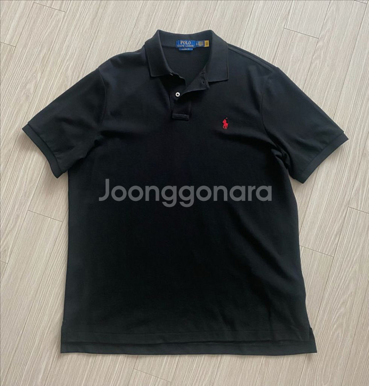 폴로 랄프로렌 카라티 블랙 L 팝니다.--0