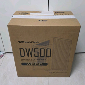다크플래쉬 DW500 우드 컴퓨터케이스(화이트) +쿨러