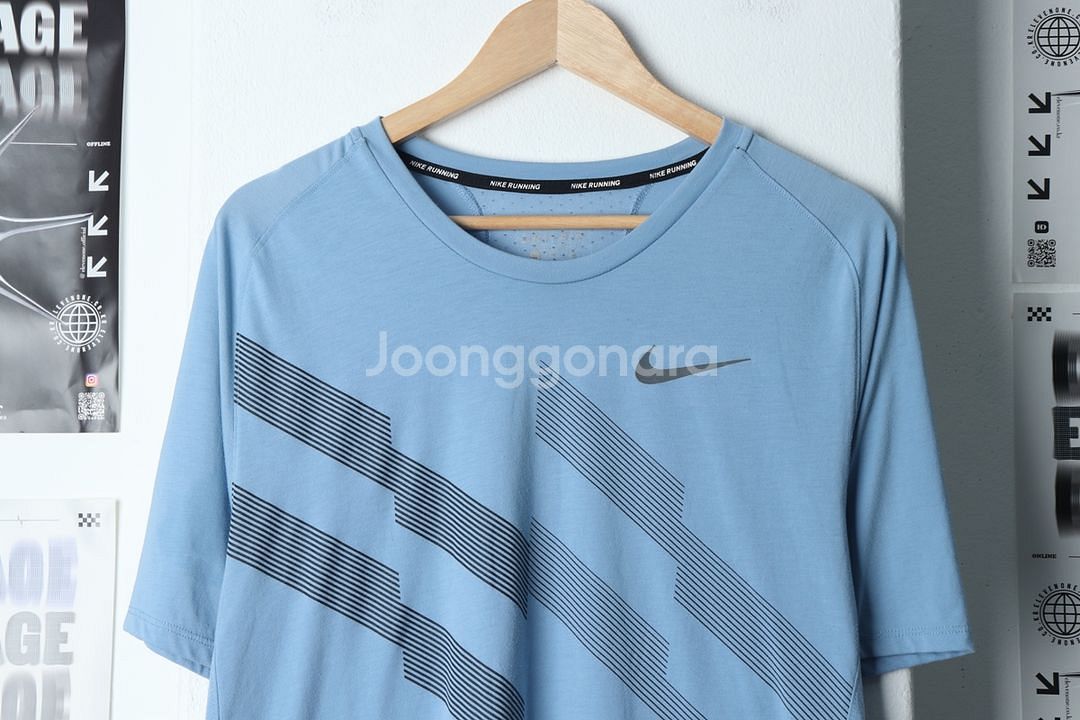 (XL) 나이키 반팔 티셔츠 사용감 런닝 블루--2