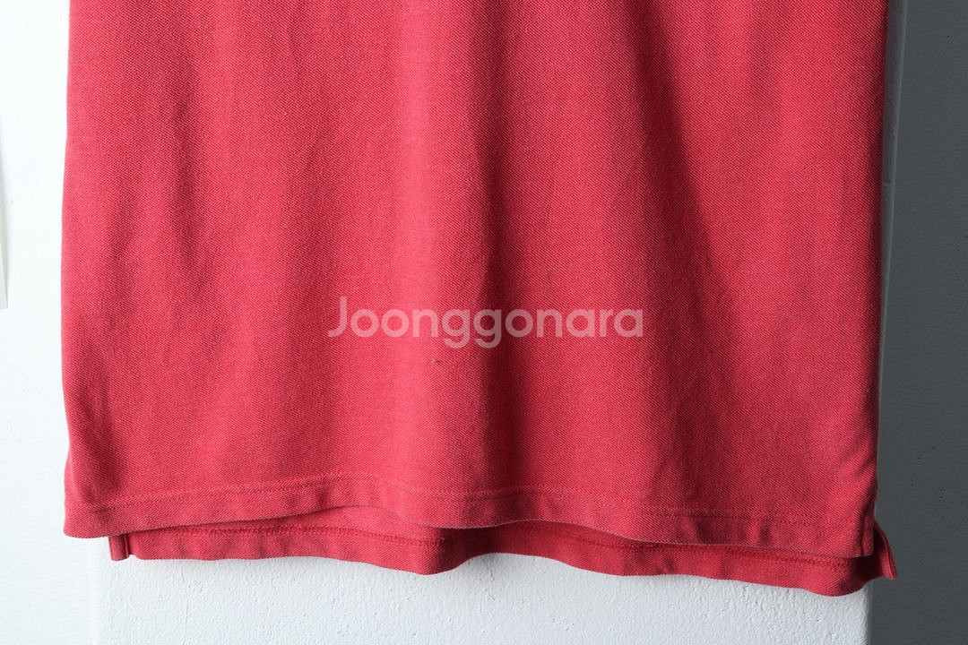 (L-XL) 제이크루 반팔 카라 티셔츠 레드 무지--3