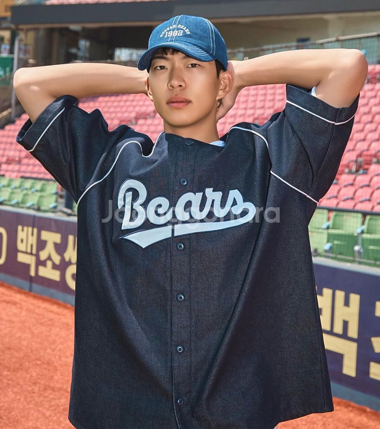 두산베어스 데님 유니폼 L사이즈--0