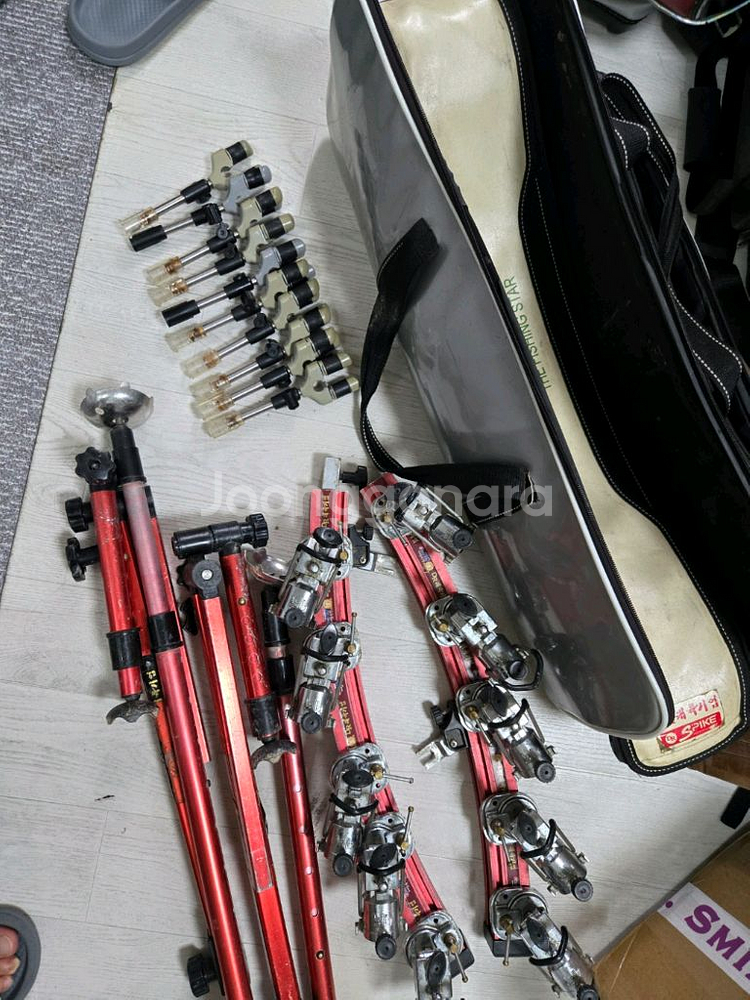 대륙 10단 낚시받침틀+자립다리--1