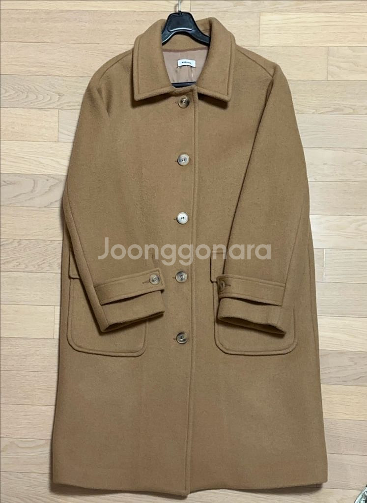 위드윤 made 울 90% 버터코트(카멜 브라운)--5