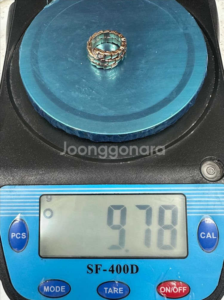 세르펜티 18k 두줄 파베 반지 12호--9