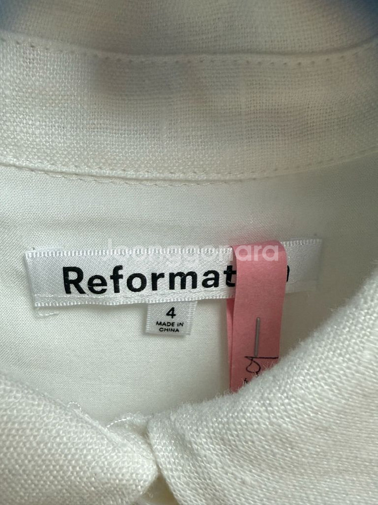 리포메이션 손연재 화이트 프림 prim 린넨 원피스 4--6