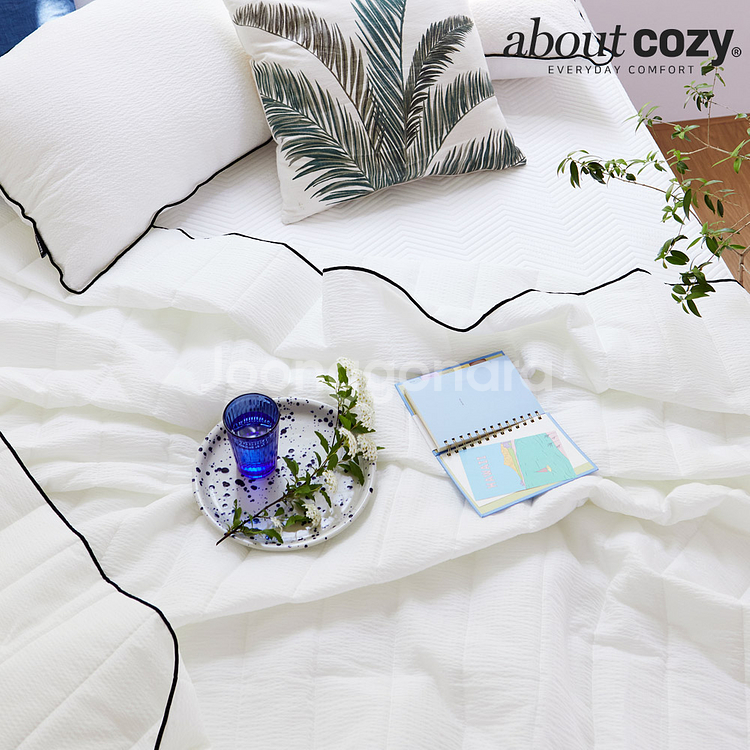 어바웃코지 뮤트 시어서커 여름 이불베개세트 SS 사이즈--3