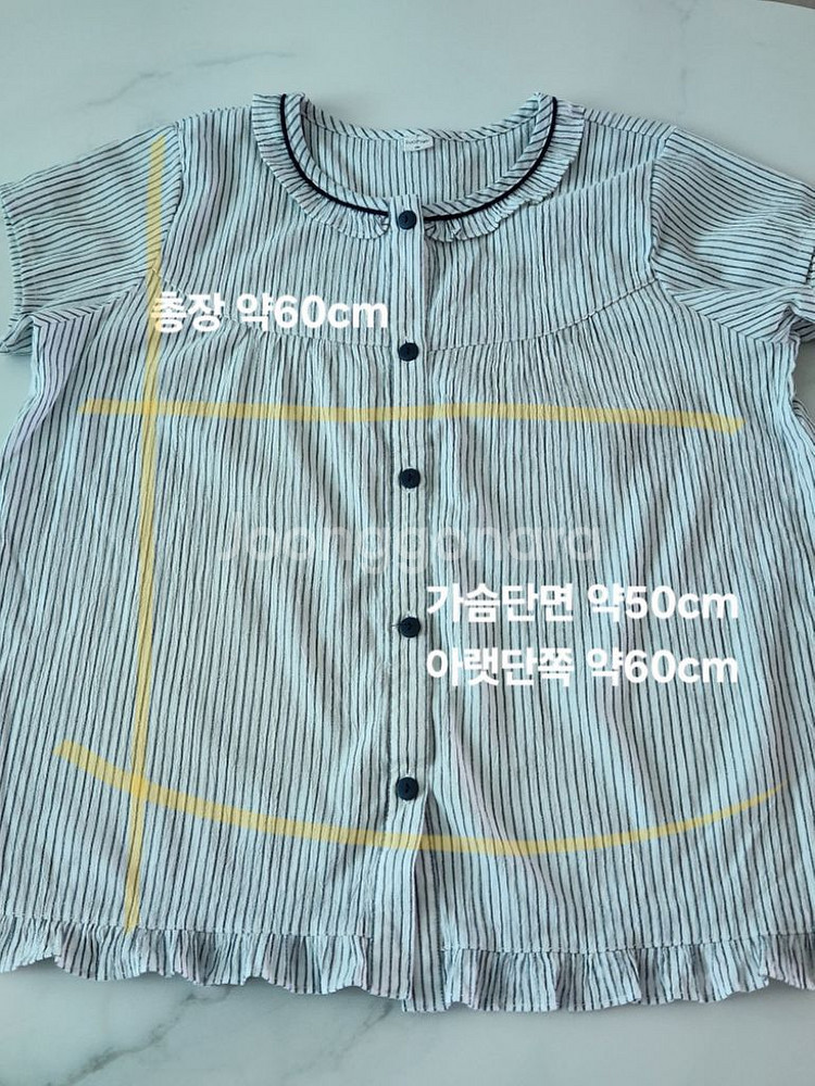 수아팜 시어서커 반팔 파자마 세트--1