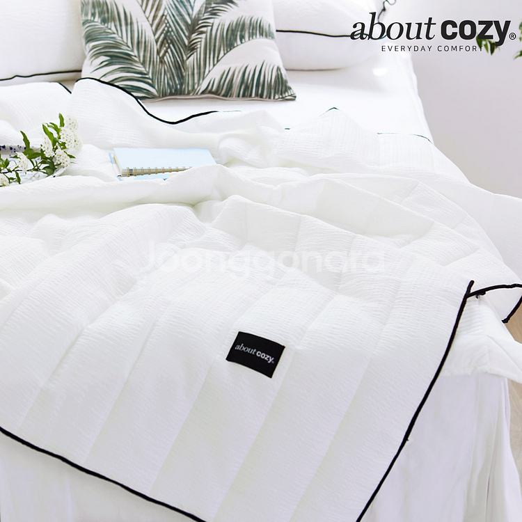 어바웃코지 뮤트 시어서커 여름 이불베개세트 Q 사이즈--2