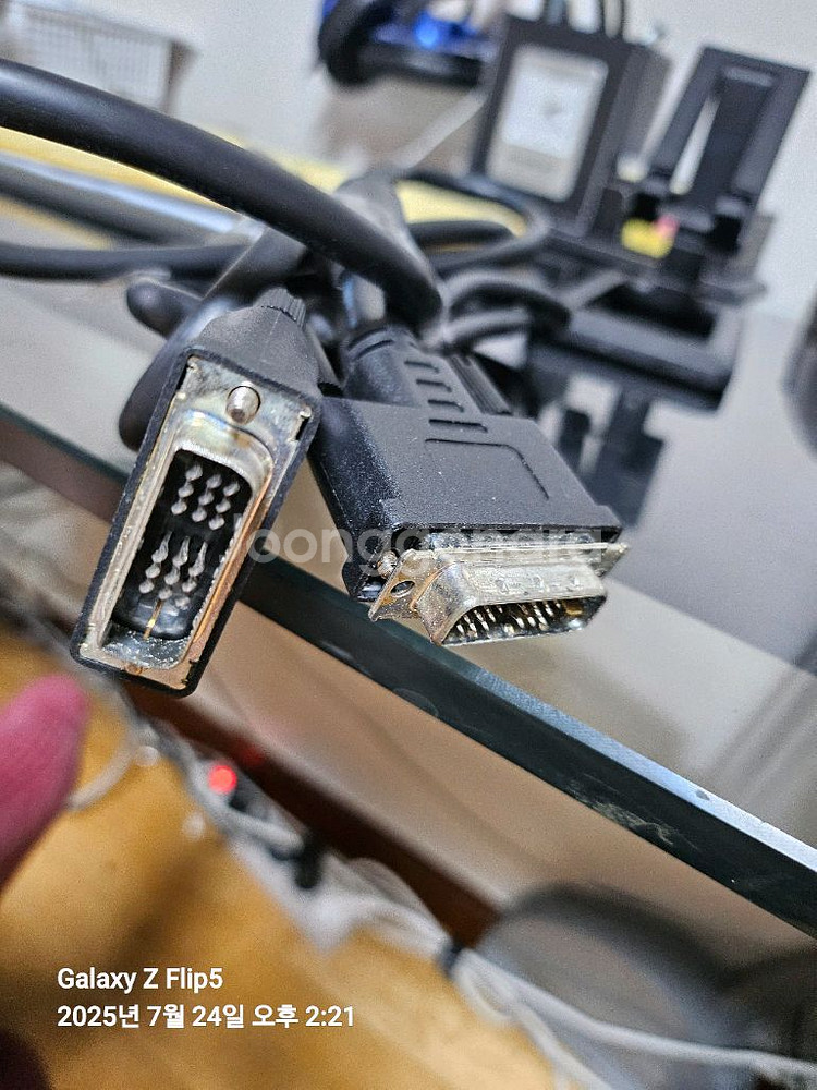 dvi a vga변화젠더두개와 dvi d cable--1