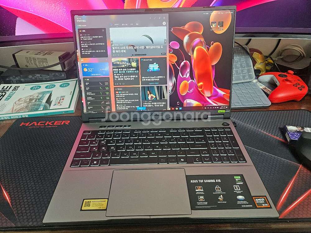 tuf a16 라이젠9 8940hx 5070 노트북--0