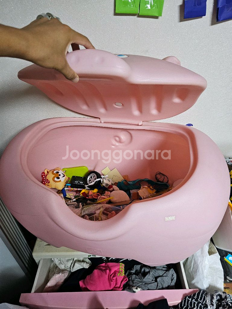 돼지모양 장난감 정리함--2