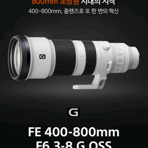 소니 SEL400800G 렌즈+필터2개