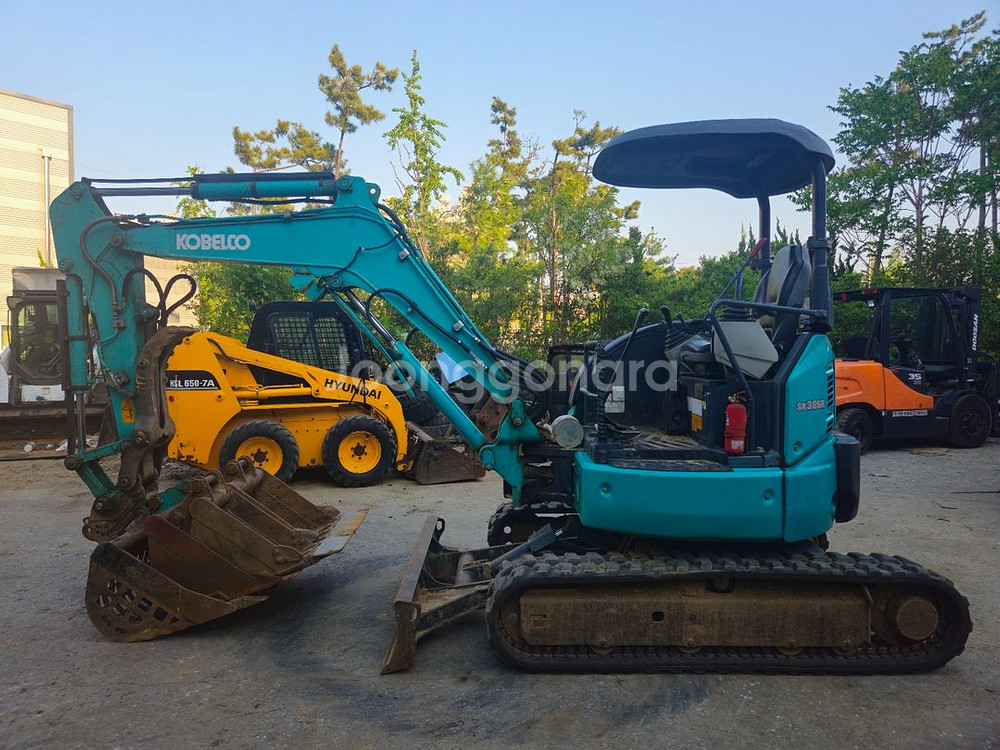 코벨코 3톤 미니굴삭기 SK30 코집게 채바가지 18년--3