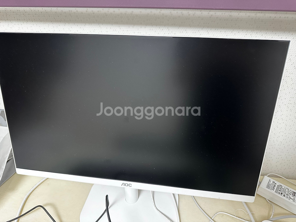 알파스캔 AOC 24인치 화이트--1