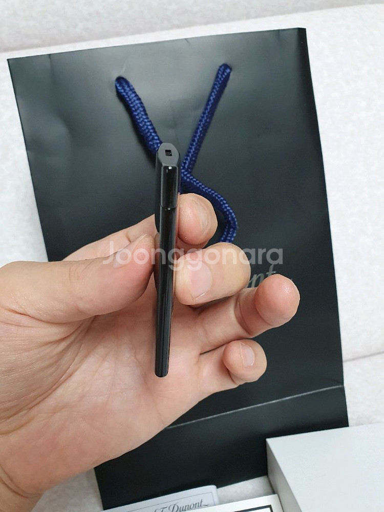 풀세트 듀퐁라이터 슬림7 027742 파리 루프탑 블랙--5