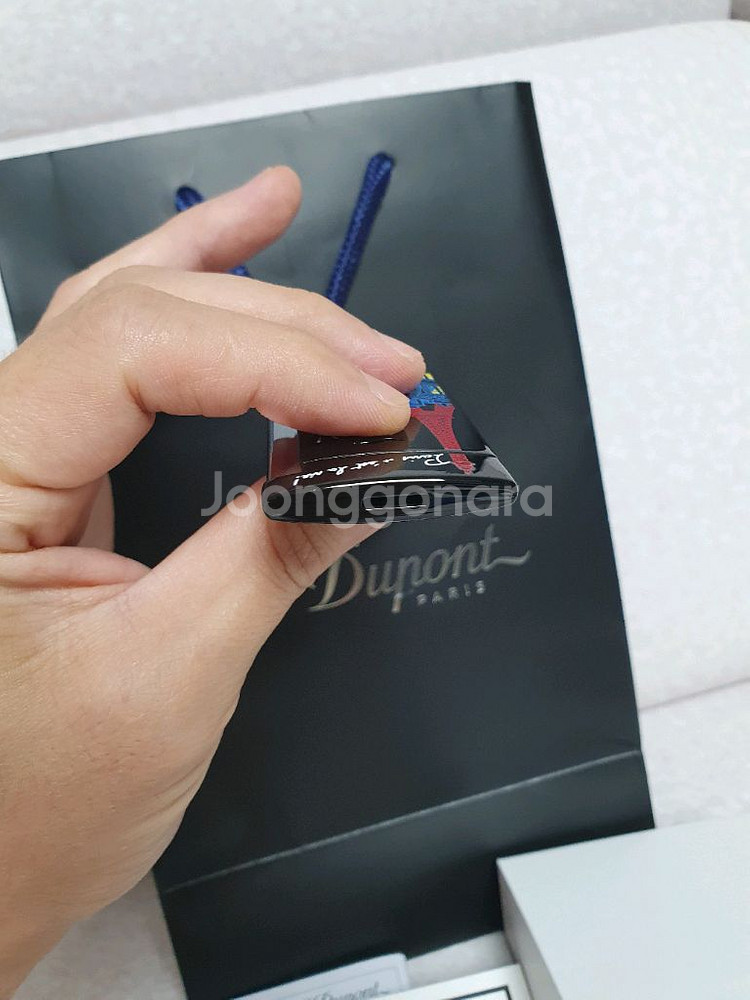 풀세트 듀퐁라이터 슬림7 027742 파리 루프탑 블랙--6