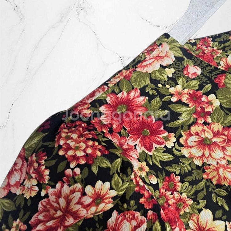 일본빈티지 플로럴 핑크 분홍 퍼프소매 빈티지 롱 원피스--8