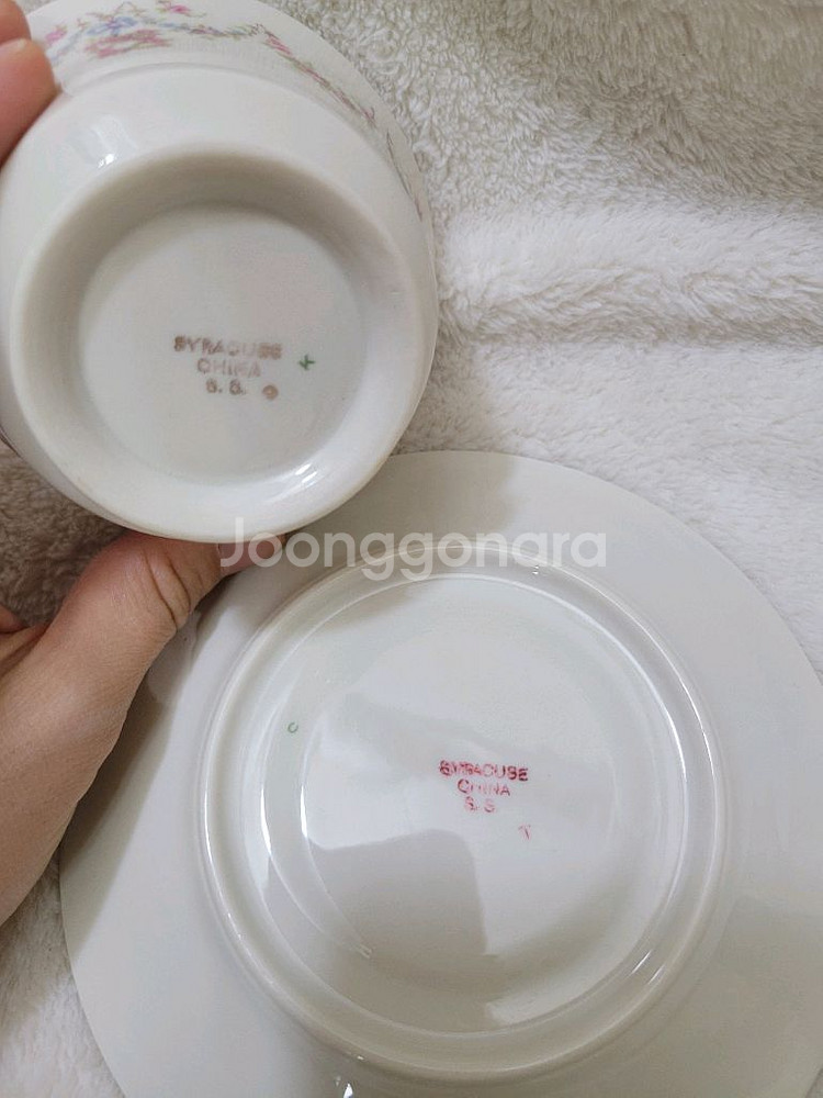 미국 시라쿠스 차이나아르카디아시리즈찻잔2세트 일괄--9