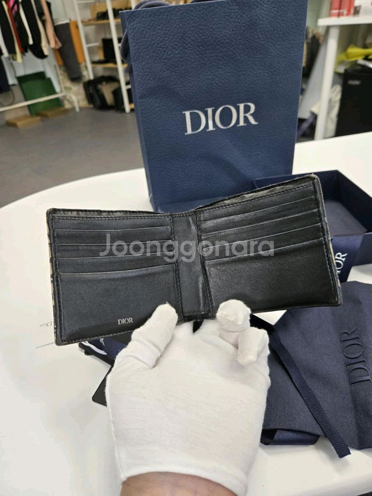 [A급컨디션]디올 오블리크 반지갑--3