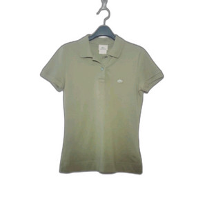 LACOSTE 라코스테 카키 스판 여성 반팔카라티