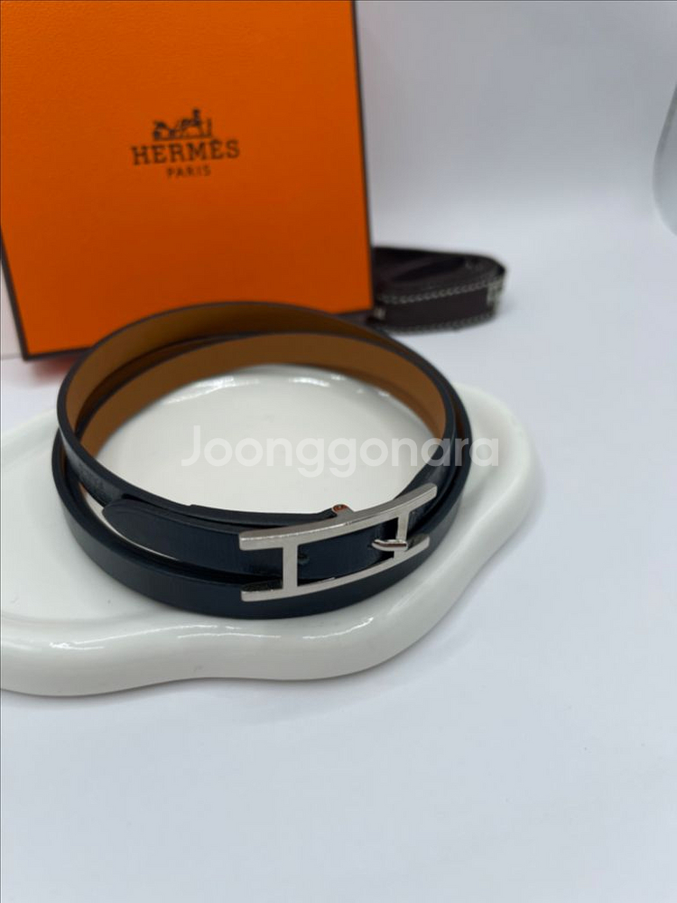 에르메스 비하피 팔찌 더블투어 브레이슬릿--1