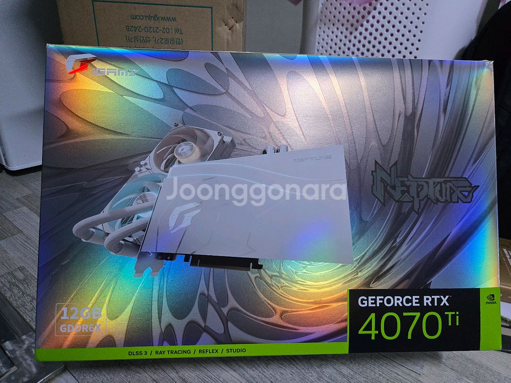 4070ti 넵튠 OC 화이트 수냉 그래픽 카드--0