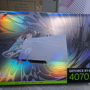 4070ti 넵튠 OC 화이트 수냉 그래픽 카드