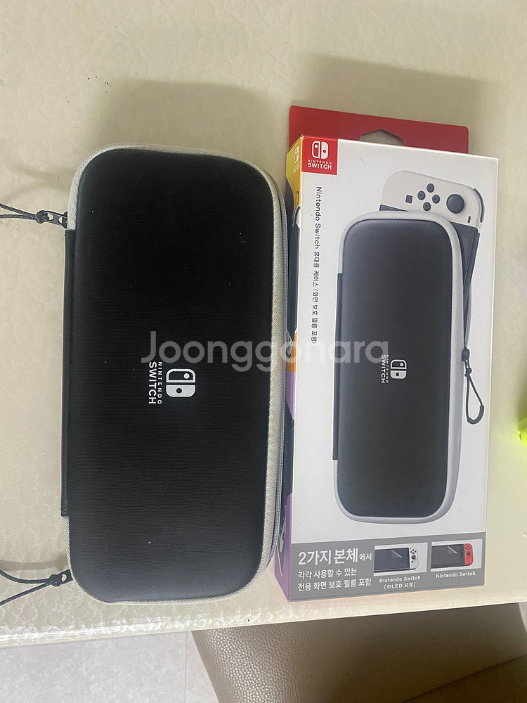 닌텐도스위치 OLED 올레드+프로콘+파우치 판매해요--2