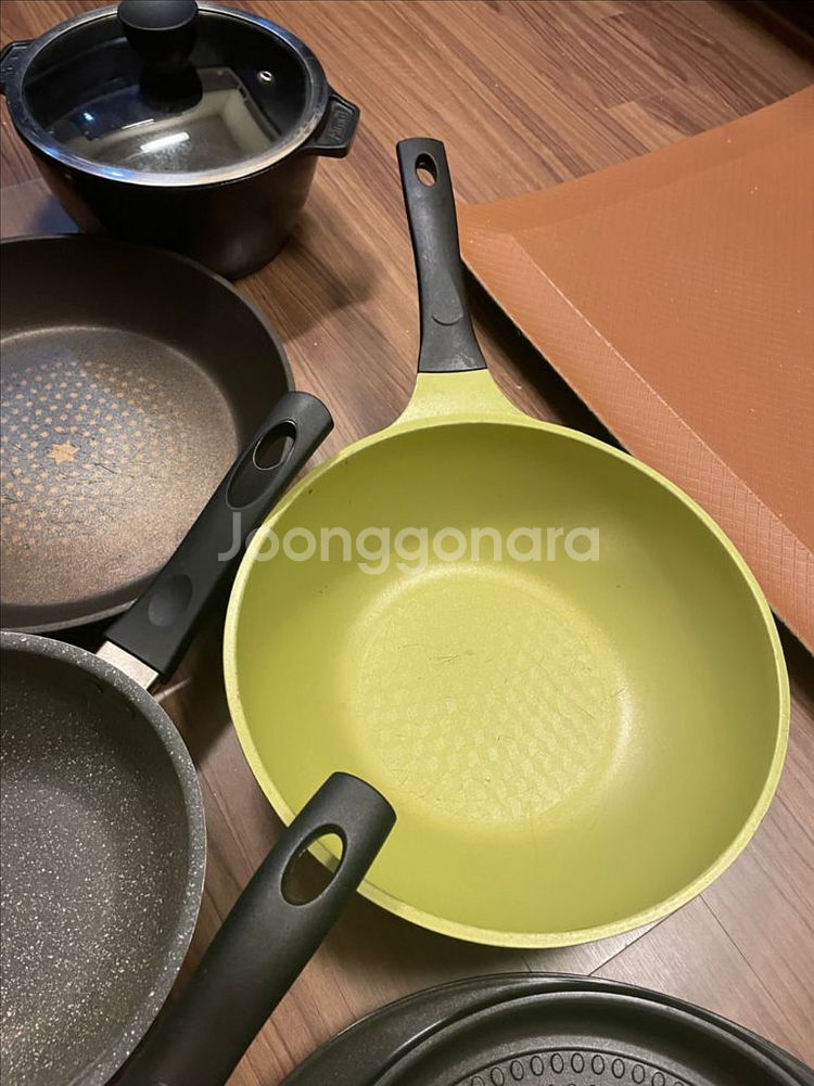 중고 및 새거 냄비 & 후라이팬 8개모음--2