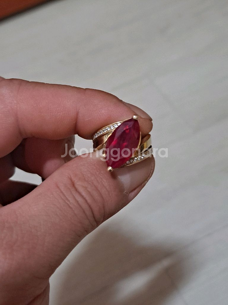14k 루비반지 7.26g--0