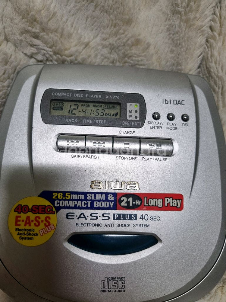 aiwa 이아와 xp-v70 cd플레이어 정크품--4