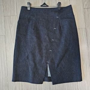 블랙데님 스판 스커트 M