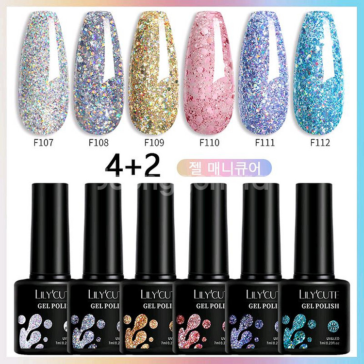 미니 글리터젤 6종 세트(7ml*6개)--0