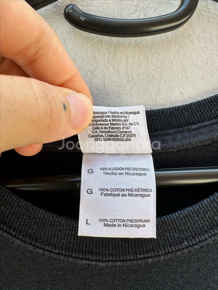 길단 헤비 코튼 빈티지 프린팅 반팔 티셔츠--5