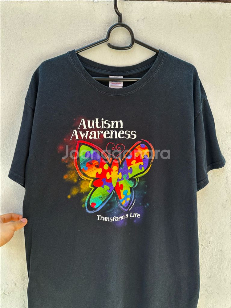 길단 헤비 코튼 빈티지 프린팅 반팔 티셔츠--8