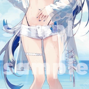 홀로라이브 오시오시오 수영복 아마네카나타 등신대 태피스
