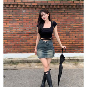 빈티지 카고 스커트
